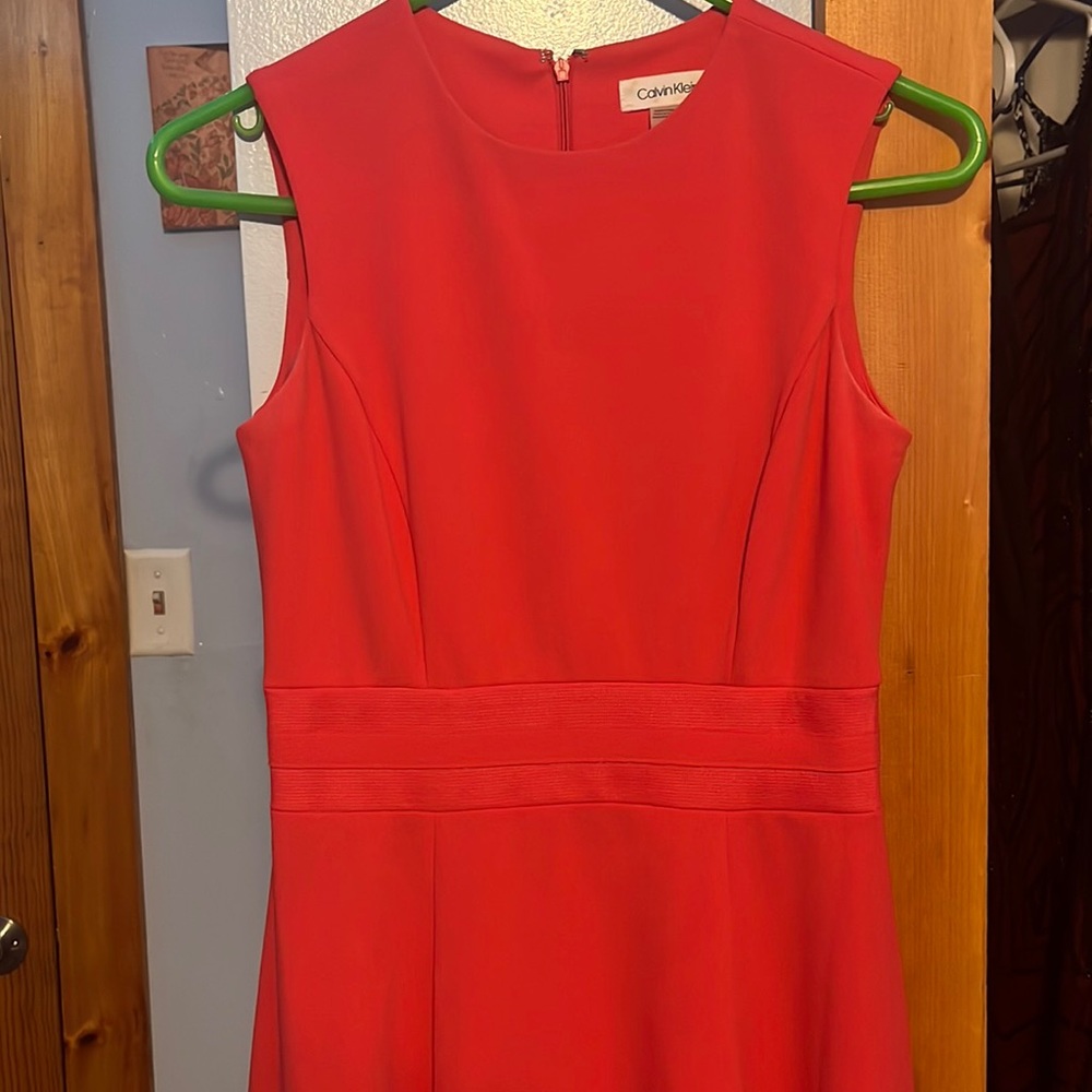 Flamingo bright pink dress